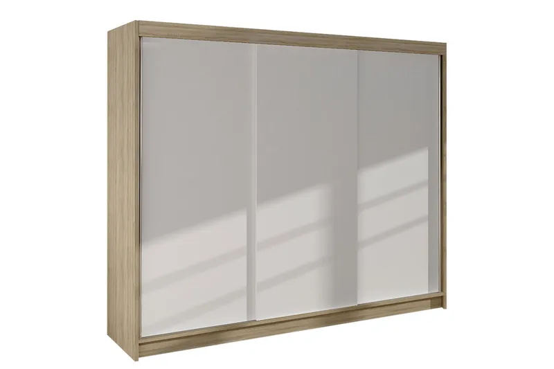 Cyria Garderob 200x215 cm - Beige/Vit - Products - Förvaring - Garderober & garderobssystem - Garderobsskåp