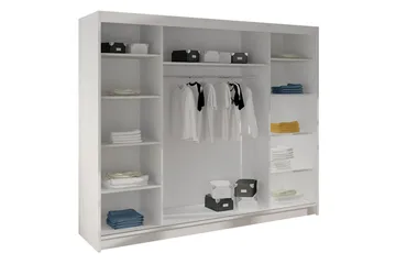 Cyria Garderob 200x215 cm - Brun/Svart - Products - Förvaring - Garderober & garderobssystem - Garderobsskåp