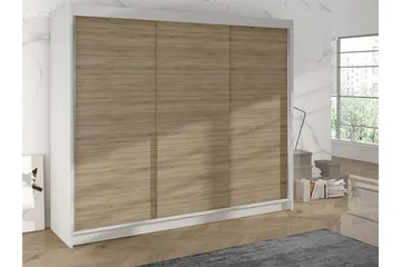 Cyria Garderob 200x215 cm - Brun/Vit - Products - Förvaring - Garderober & garderobssystem - Garderobsskåp