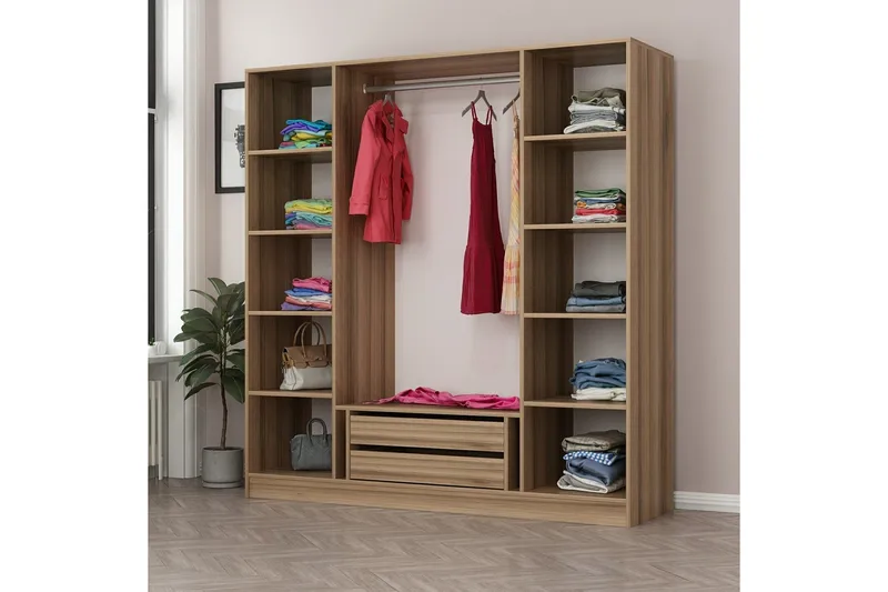 Fruitland Garderob 180 cm - Grå - Products - Förvaring - Garderober & garderobssystem - Garderobsskåp