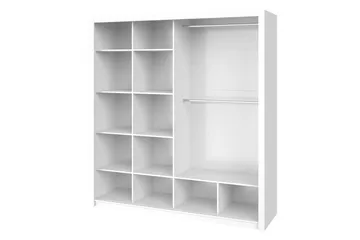 Julissa Garderob 200 cm - Vit - Products - Förvaring - Garderober & garderobssystem - Garderobsskåp