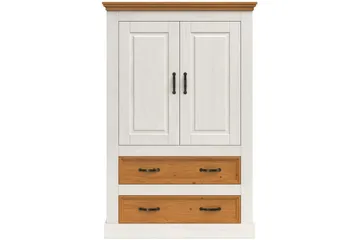 Selma Garderob 86x131 cm - Vit - Products - Förvaring - Garderober & garderobssystem - Garderobsskåp