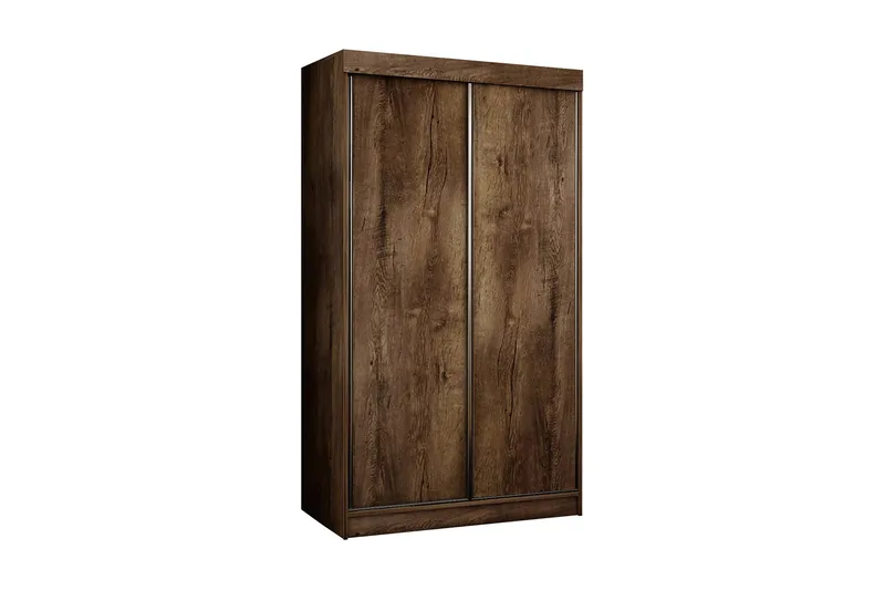 Top Garderob 100x62x200 cm - Brun/Mörk Ask - Products - Förvaring - Garderober & garderobssystem - Garderobsskåp