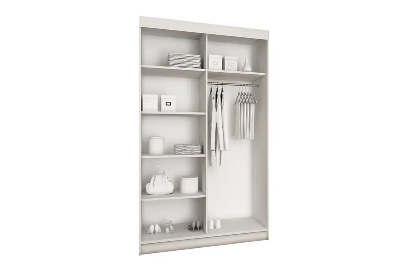 Top Garderob 100x62x200 cm - Brun/Mörk Ask - Products - Förvaring - Garderober & garderobssystem - Garderobsskåp
