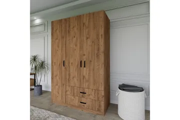 Yaman Garderob 120x181 cm - Valnöt - Products - Förvaring - Garderober & garderobssystem - Garderobsskåp