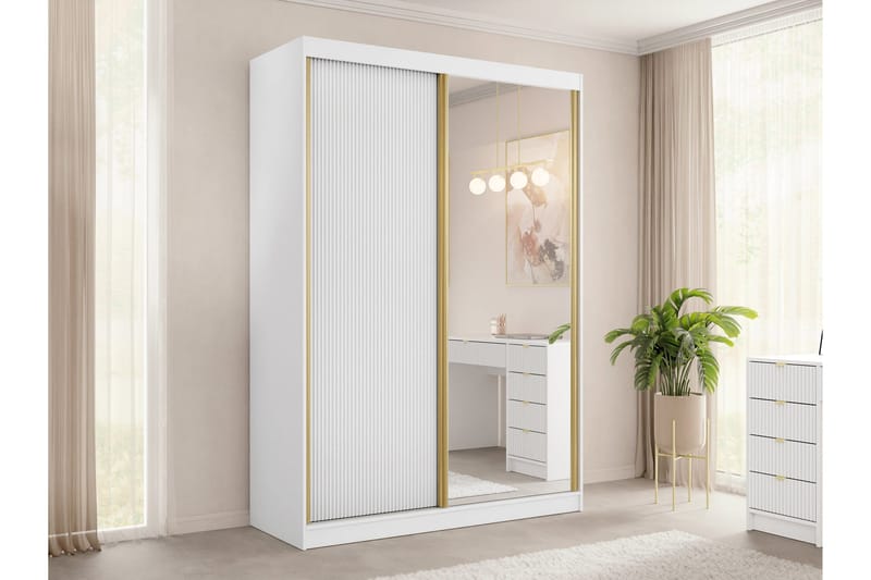 Gudelia Garderob 151x216 cm - Vit - Products - Förvaring - Garderober & garderobssystem