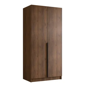 Herrljunga Garderob 100x215 cm - Brun/Svart - Products - Förvaring - Garderober & garderobssystem