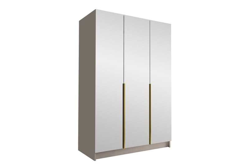 Herrljunga Garderob med Spegel 150 cm, Kashmir/Guld