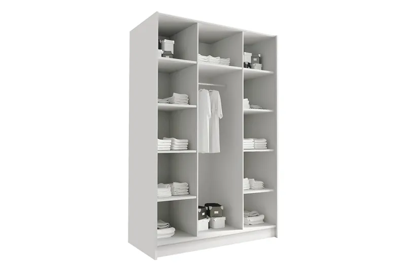 Herrljunga Garderob med Spegel 150 cm - Svart - Products - Förvaring - Garderober & garderobssystem