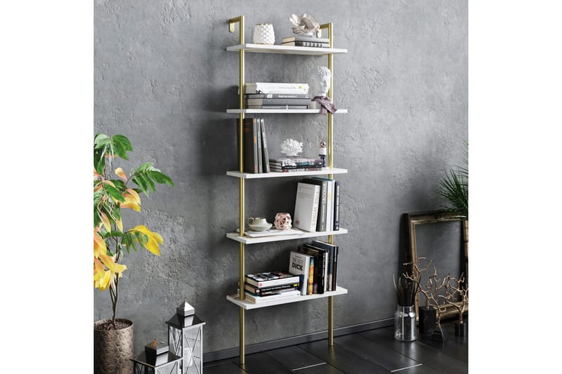 Konsterud Bokhylla - Guld - Products - Förvaring - Hylla - Steghylla & trapphylla