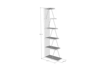 Ljusfors Bokhylla 150x50 cm - Natur/Svart - Products - Förvaring - Hylla - Bokhylla
