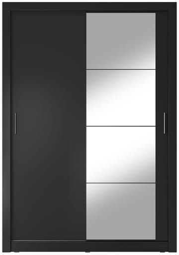 Mervyn garderob B150 cm - Svart / Spegel - Svart - Products - Förvaring - Garderober & garderobssystem