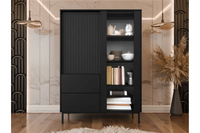 Bjurholm Vitrinskåp 104x146 cm - Grön - Products - Förvaring - Skåp - Vitrinskåp