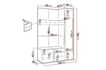 Dunvegan Highboard Brown - Products - Förvaring - Skåp - Förvaringsskåp