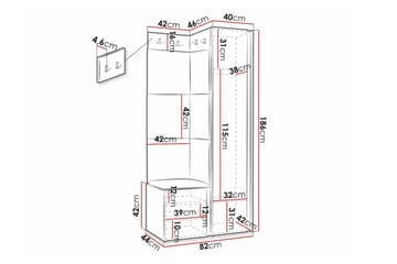 Dunvegan Highboard White - Products - Förvaring - Skåp - Förvaringsskåp