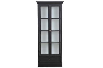 Havin Vitrinskåp 71 cm - Svart - Products - Förvaring - Skåp - Vitrinskåp