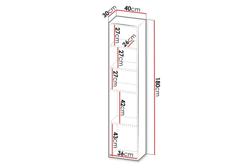 Kangana Highboard - Svart - Products - Förvaring - Skåp - Förvaringsskåp