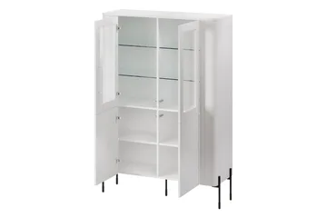 Sherie Vitrinskåp 110x160 cm - Svart - Products - Förvaring - Skåp - Vitrinskåp