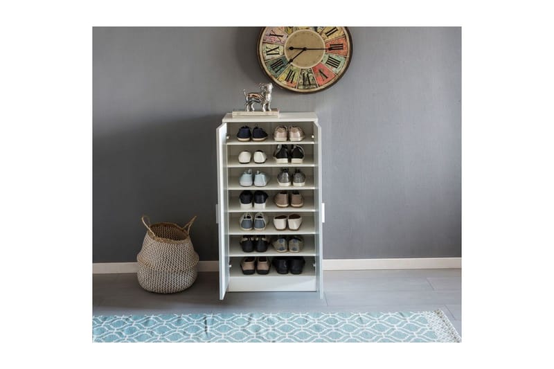 Skoskåp Wohnling Folierad spånskiva 7 fack hallmöbler - Products - Förvaring - Skåp - Förvaringsskåp