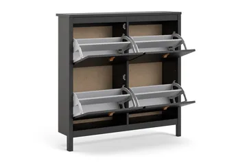 Vallvidera Skoskåp 25x102 cm - Svart/Natur - Products - Förvaring - Skåp - Förvaringsskåp