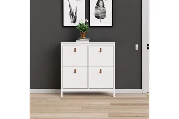 Vallvidera Skoskåp 25x102 cm - Vit/Natur - Products - Förvaring - Skåp - Förvaringsskåp