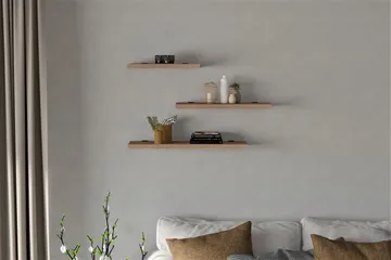 Cordin Vägghylla 2x30 cm 3-pack - Natur - Products - Förvaring - Småförvaring - Väggförvaring