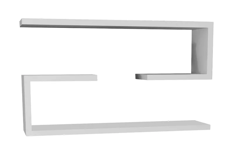 Furny Home Vägghylla 60 cm, Vit