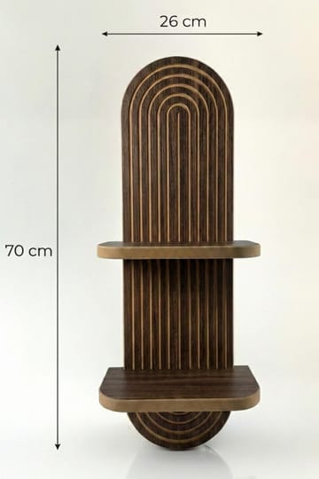 Savik Vägghylla 26x35x13 cm - Wenge - Products - Förvaring - Småförvaring - Väggförvaring