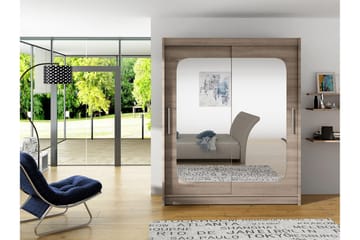 West Garderob 150x58x200 cm LED-belysning - Beige - Products - Förvaring - Garderober & garderobssystem