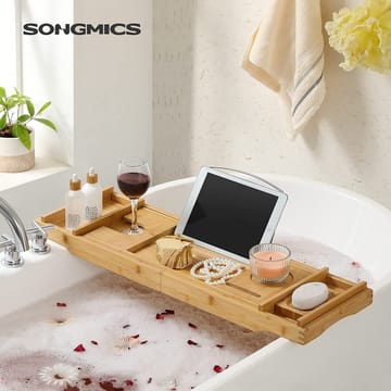 Okra badkarsbricka - Beige - Beige - Products - Inredning - Badrumsinredning - Badkarshylla