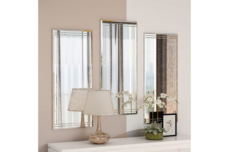 Dekorativt Spegelset (3 Delar) Heba Buhem Transparent - Ivory - Products - Inredning - Spegel - Hallspegel