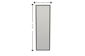 Falesia Spegel 50 cm Rektangulär - Svart - Products - Inredning - Spegel - Helkroppsspegel