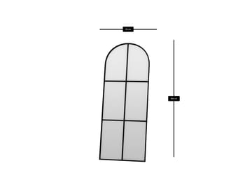 Kavor Golvspegel 70x180 cm - Svart - Products - Inredning - Spegel - Golvspegel
