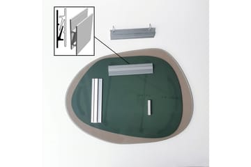 Lepinas Väggspegel 75x55 cm - Brons/Härdat Glas - Products - Inredning - Spegel - Hallspegel