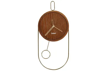 Pendelur Sierre Mörkt trä/guld - Mörkt trä/guld - Products - Inredning - Väggdekor - Väggklocka & väggur - Urverk till väggklocka