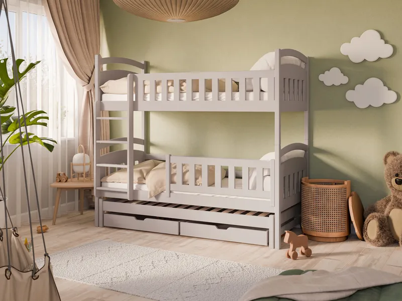 Blankana Våningssäng Två Liggplatser 80x180 cm - Beige - Products - Möbler - Barnmöbler - Barnsäng & juniorsäng - Loftsäng barn