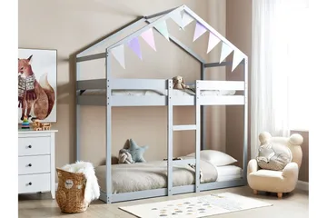 Fallon Våningssäng Två Liggplatser 90x200 - Grå - Products - Möbler - Barnmöbler - Barnsäng & juniorsäng - Loftsäng barn