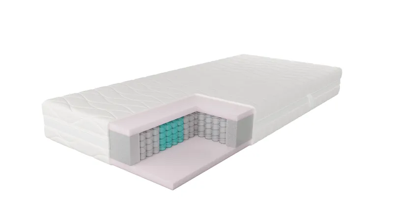 HVILA Pocket 7-zoners Resårmadrass med Tvättbar Klädsel 90x200 cm - Products - Möbler - Barnmöbler - Barnsäng & juniorsäng - Resårbotten barn & barn madrasser