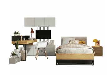 Rathmore Möbelset För Barnrum - Svart - Products - Möbler - Barnmöbler - Barnmöbelset