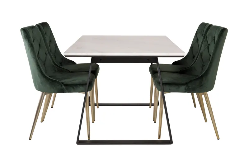 Admira Matgrupp med 4 Valerie Lyx Sammetsstol - Products - Möbler - Bord & matgrupp - Matgrupp