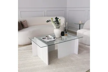 Almasi Soffbord 105x40x105 cm - Vit - Products - Möbler - Bord & matgrupp - Soffbord