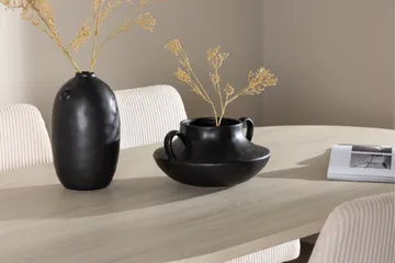 Andy Matgrupp 180 cm Oval med 4 Leone stolar - Whitewash/Beige - Products - Möbler - Bord & matgrupp - Matgrupp