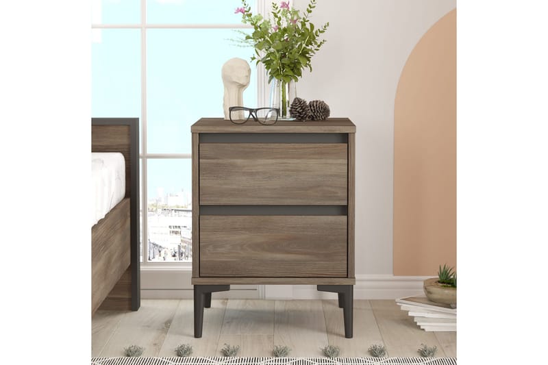Andifli Sängbord 45x58,6 cm - Brun - Products - Möbler - Bord & matgrupp - Avlastningsbord & sidobord - Sängbord & nattduksbord