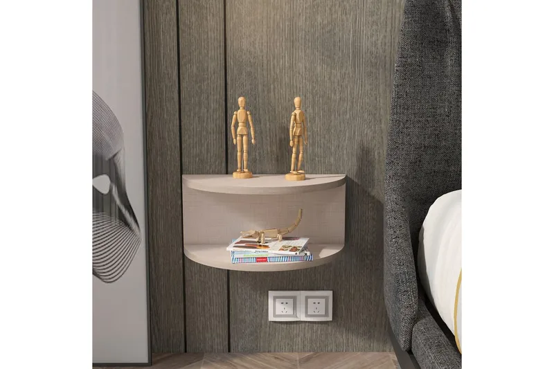Antigua Sängbord 45 cm - Beige - Products - Möbler - Bord & matgrupp - Avlastningsbord & sidobord - Sängbord & nattduksbord