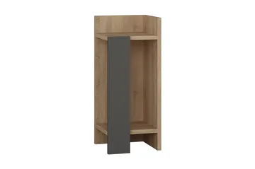 Decorta Sängbord 27 cm - Ekfärg/Mörkgrå - Products - Möbler - Bord & matgrupp - Avlastningsbord & sidobord - Sängbord & nattduksbord