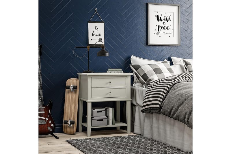 Franklin Sidobord 56 cm Vit - Dorel Home - Products - Möbler - Bord & matgrupp - Avlastningsbord & sidobord - Brickbord & småbord