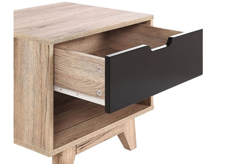 Hultz Soffbord 50 cm - Svart/Ljust Trä - Products - Möbler - Bord & matgrupp - Avlastningsbord & sidobord - Sängbord & nattduksbord