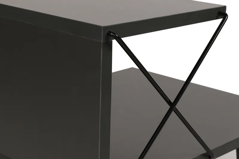 Kaysie Sängbord 50 cm - Antracit - Products - Möbler - Bord & matgrupp - Avlastningsbord & sidobord - Sängbord & nattduksbord