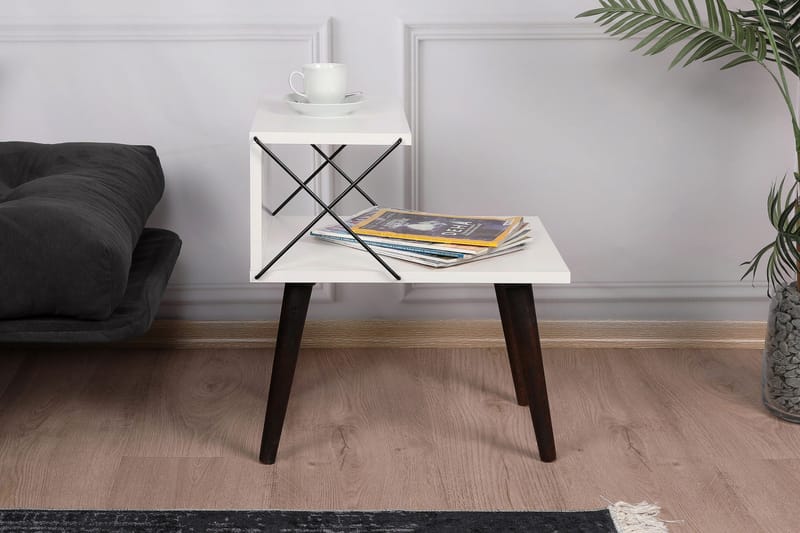 Kaysie Sängbord 50 cm - Vit - Products - Möbler - Bord & matgrupp - Avlastningsbord & sidobord - Sängbord & nattduksbord