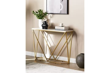 Konsolbord Hazen Vitt, guld - Vitt, guld - Products - Möbler - Bord & matgrupp - Avlastningsbord & sidobord - Konsolbord & hallbord